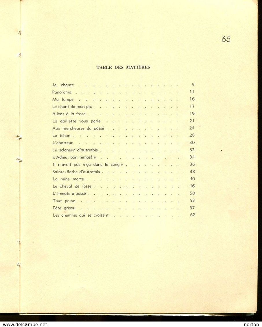 Le Chant De La Mine Achille Delattre 1946 - Charbonnage Mineurs N° 259 Sur 500 - België