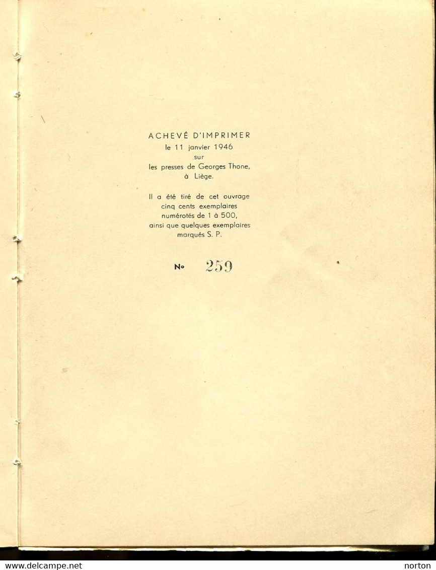 Le Chant De La Mine Achille Delattre 1946 - Charbonnage Mineurs N° 259 Sur 500 - België