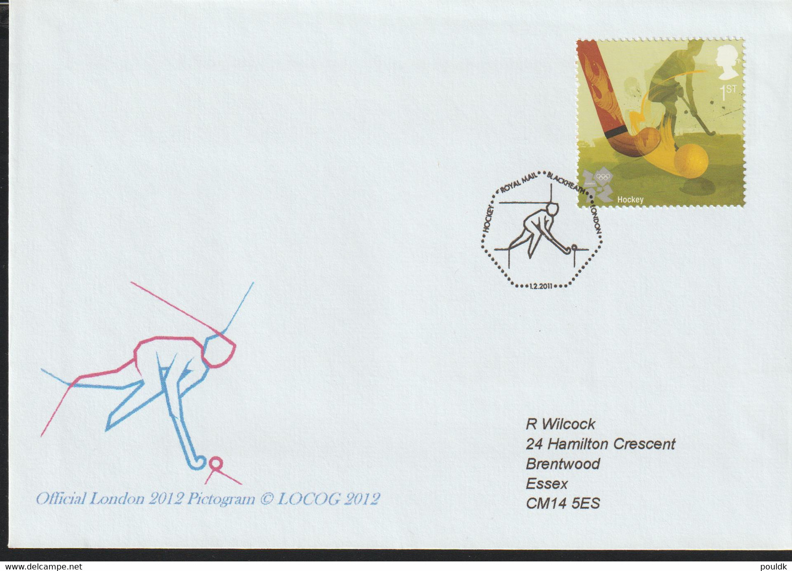 Great Britain FDC 2012 London Olympic Games -  Hockey London   2010 (G122-66) - Verano 2012: Londres