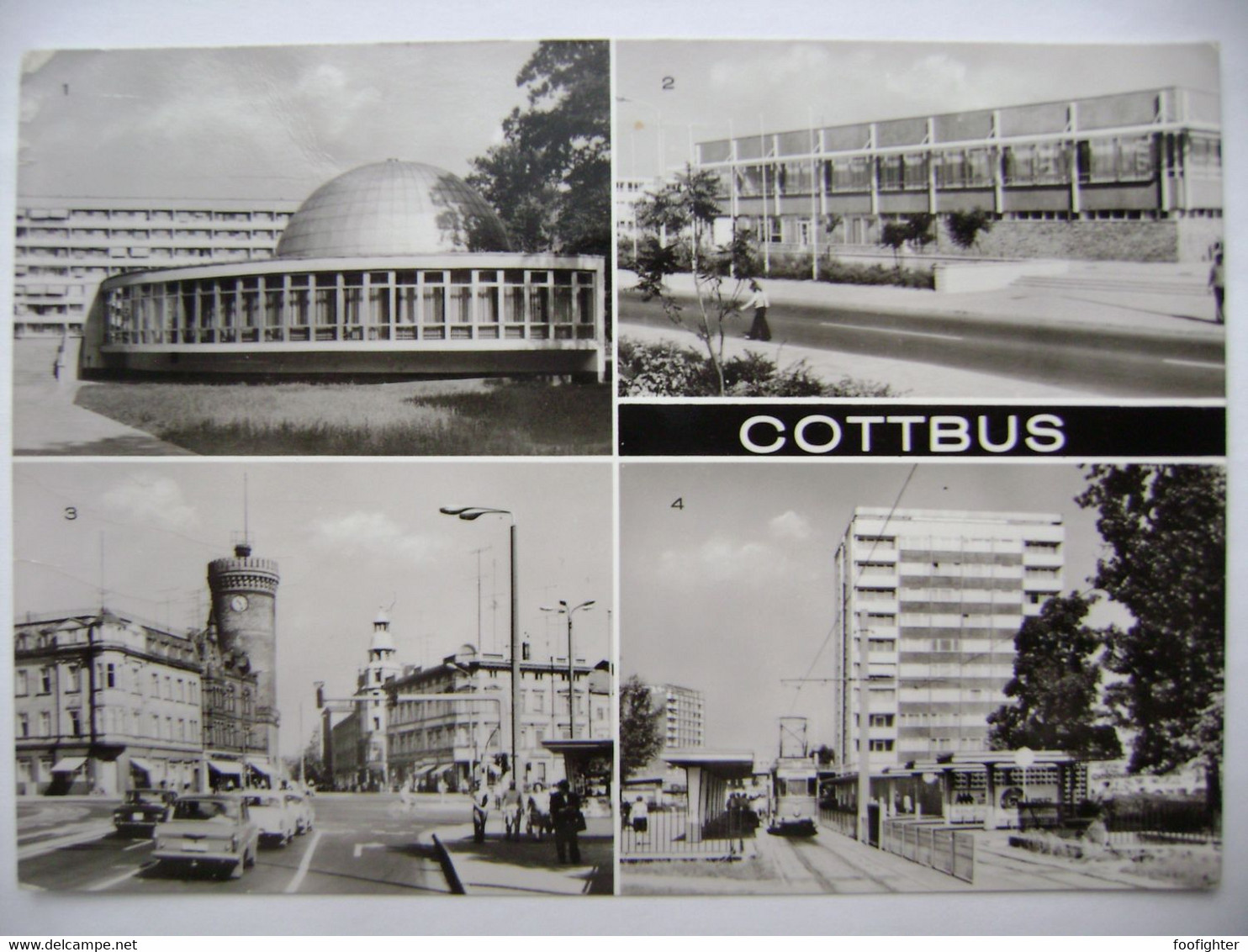 COTTBUS - Raumflugplanetarium "Juri Gagarin", Bildungszentrum, Ernst-Thälmann-Platz, Zentrum - 1979 Used - Cottbus