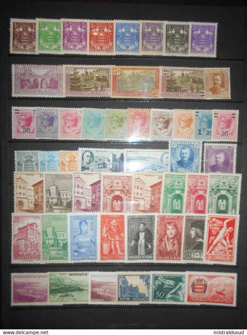 Monaco Lot, 50 Timbres Neufs Anciens - Collections, Lots & Séries