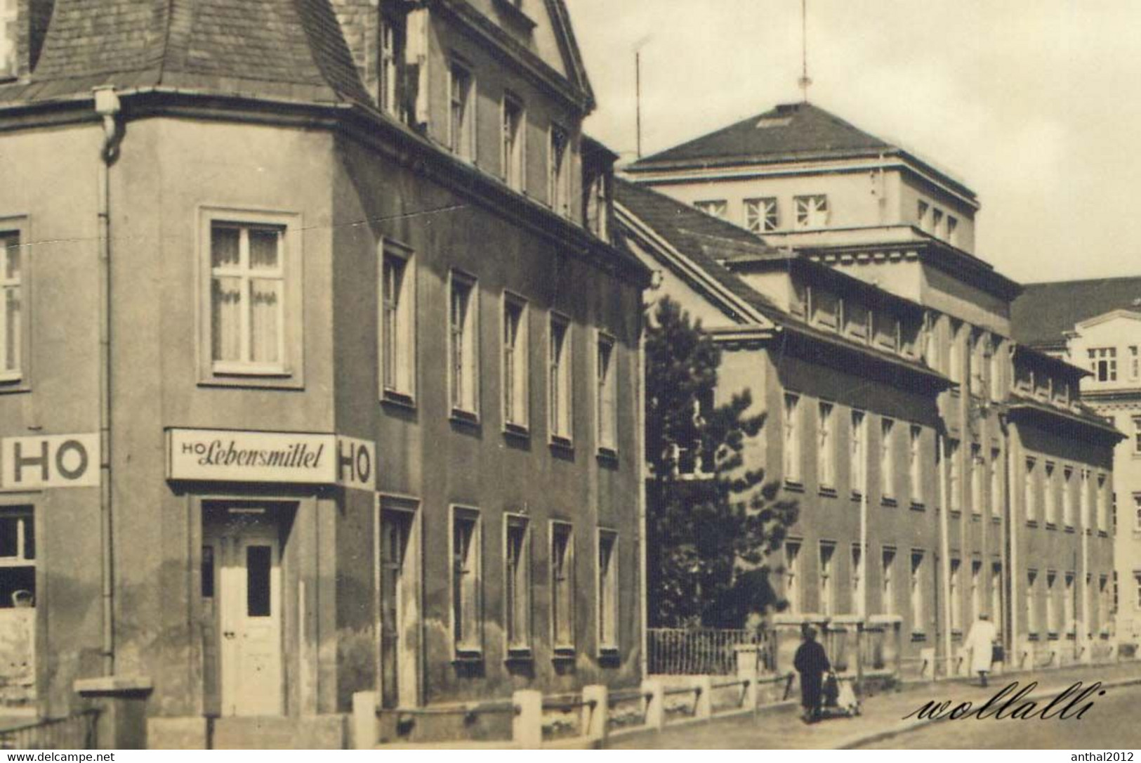 Rarität Burgstädt Sachsen MB HO Geschäft Karl-Marx-Straße - Allgemeine Berufsschule 19.9.1965 - Burgstädt