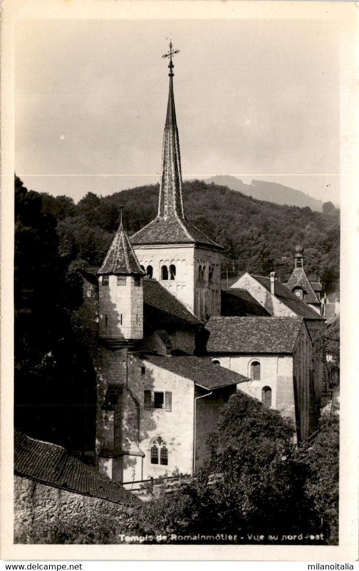 Temple De Romainmotier - Vue Au Nord-est - Romainmôtier-Envy