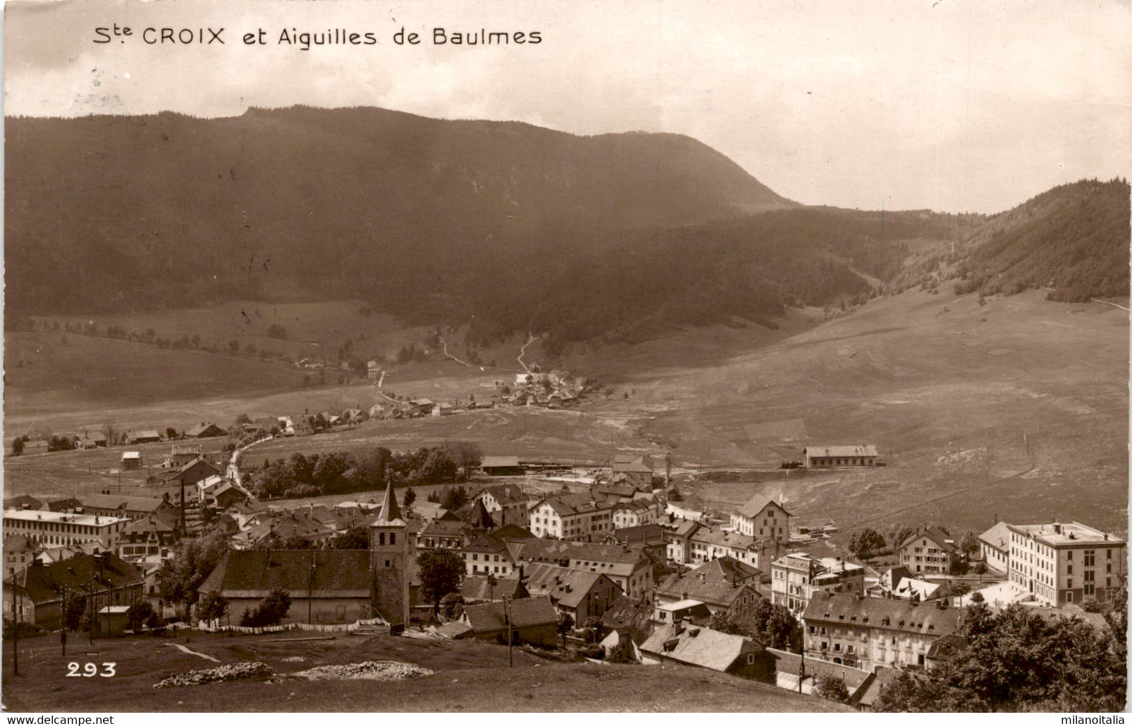 Ste.-Croix Et Aiguilles De Baulmes (293) * 8. 11. 1915 - Baulmes