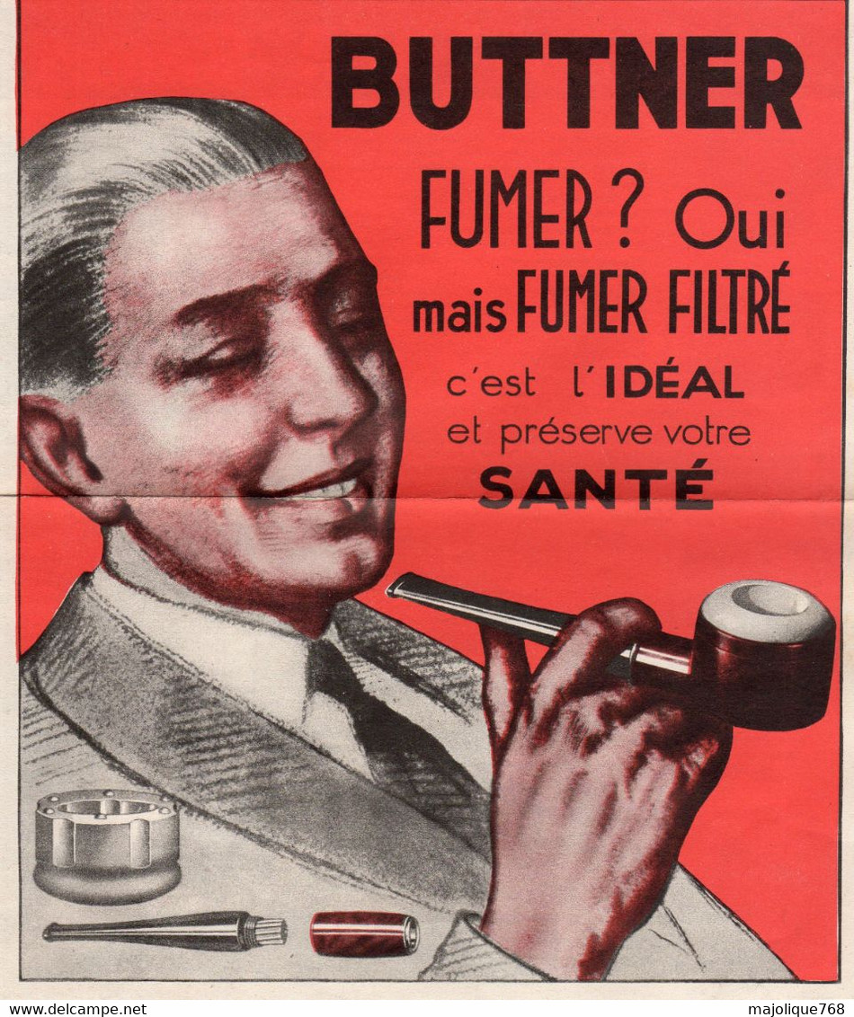 Document Publicitaire - Pipe-Buttner  - Les Années 1920 - - Dokumente