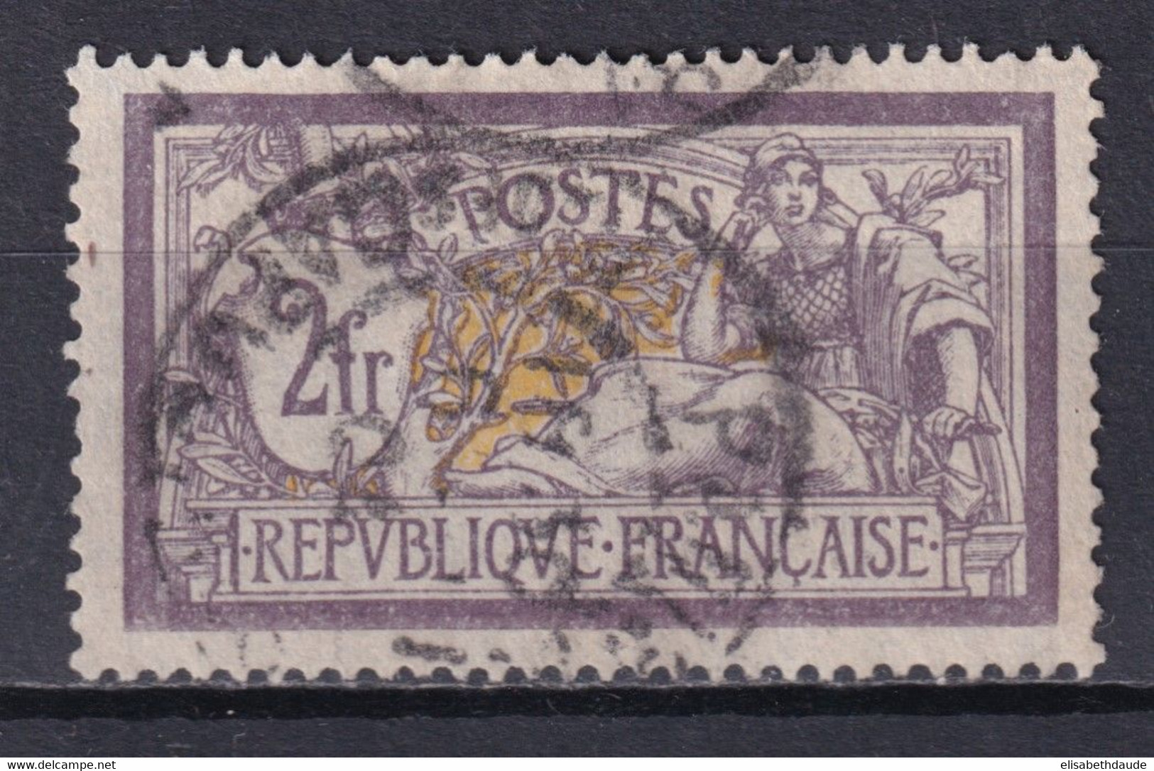 MERSON - YVERT N°122 OBLITERE - COTE = 90+ EUROS - TRES BEAU CENTRAGE ! - 1900-27 Merson