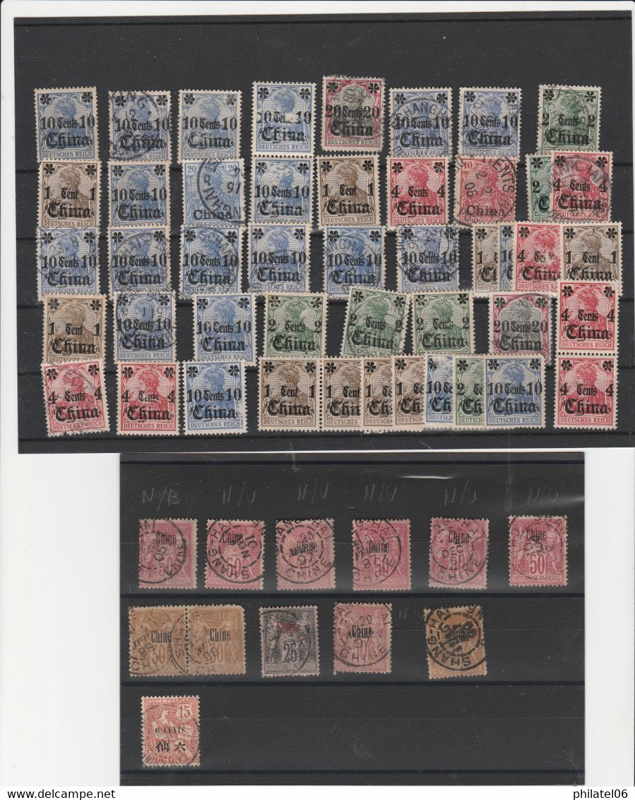 CHINA   FRENCH AND  GERMAN OFFICE IN CHINA AND  KIAUTSCHOU  MANY MNH** - Ungebraucht