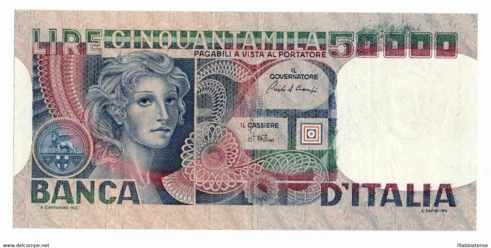 Italia - 50.000 Lire 1982 Volto Di Donna     ----- - 50000 Lire