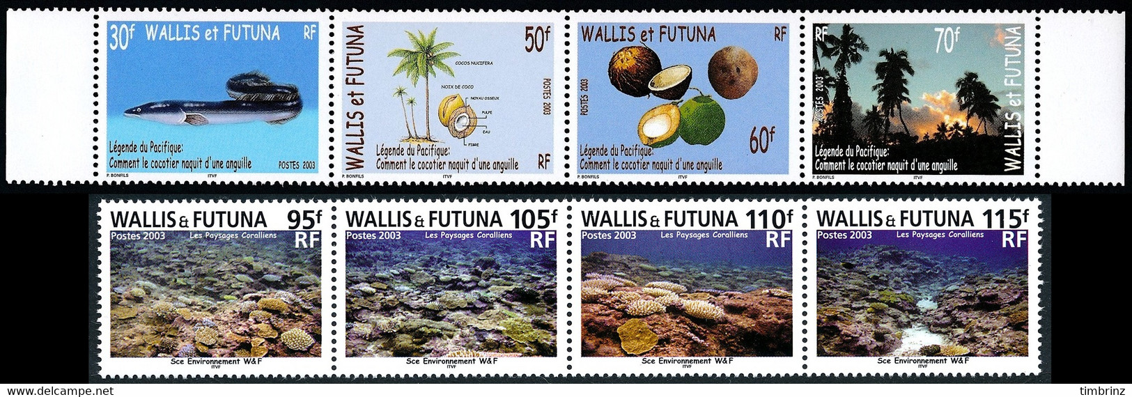 WALLIS ET FUTUNA Année Complète 2003 + BF 12 Et 13 - Yv. 588 à 613 + … ** MNH   - 32 Timbres  ..Réf.W&F22637 - Komplette Jahrgänge