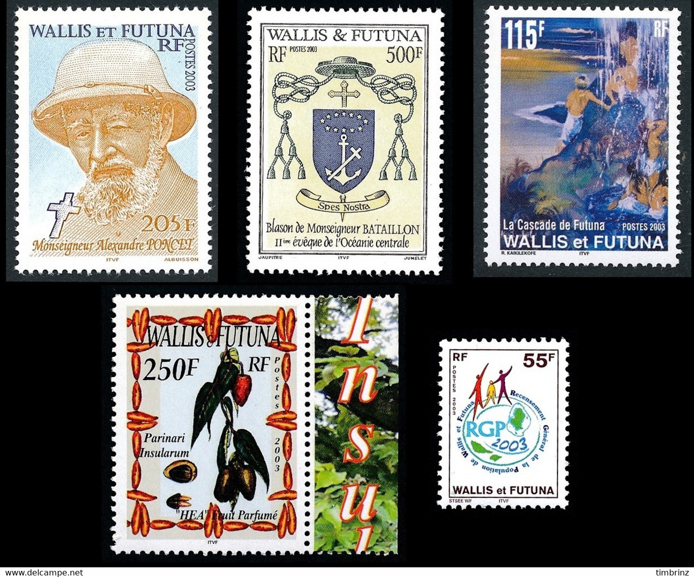 WALLIS ET FUTUNA Année complète 2003 + BF 12 et 13 - Yv. 588 à 613 + … ** MNH   - 32 timbres  ..Réf.W&F22637