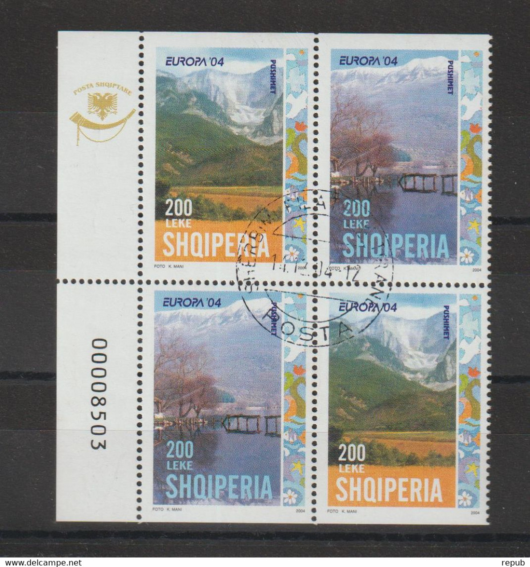 Europa 2004 Albanie 2703 A,b Et 2704 A,b Oblit. Used - 2004