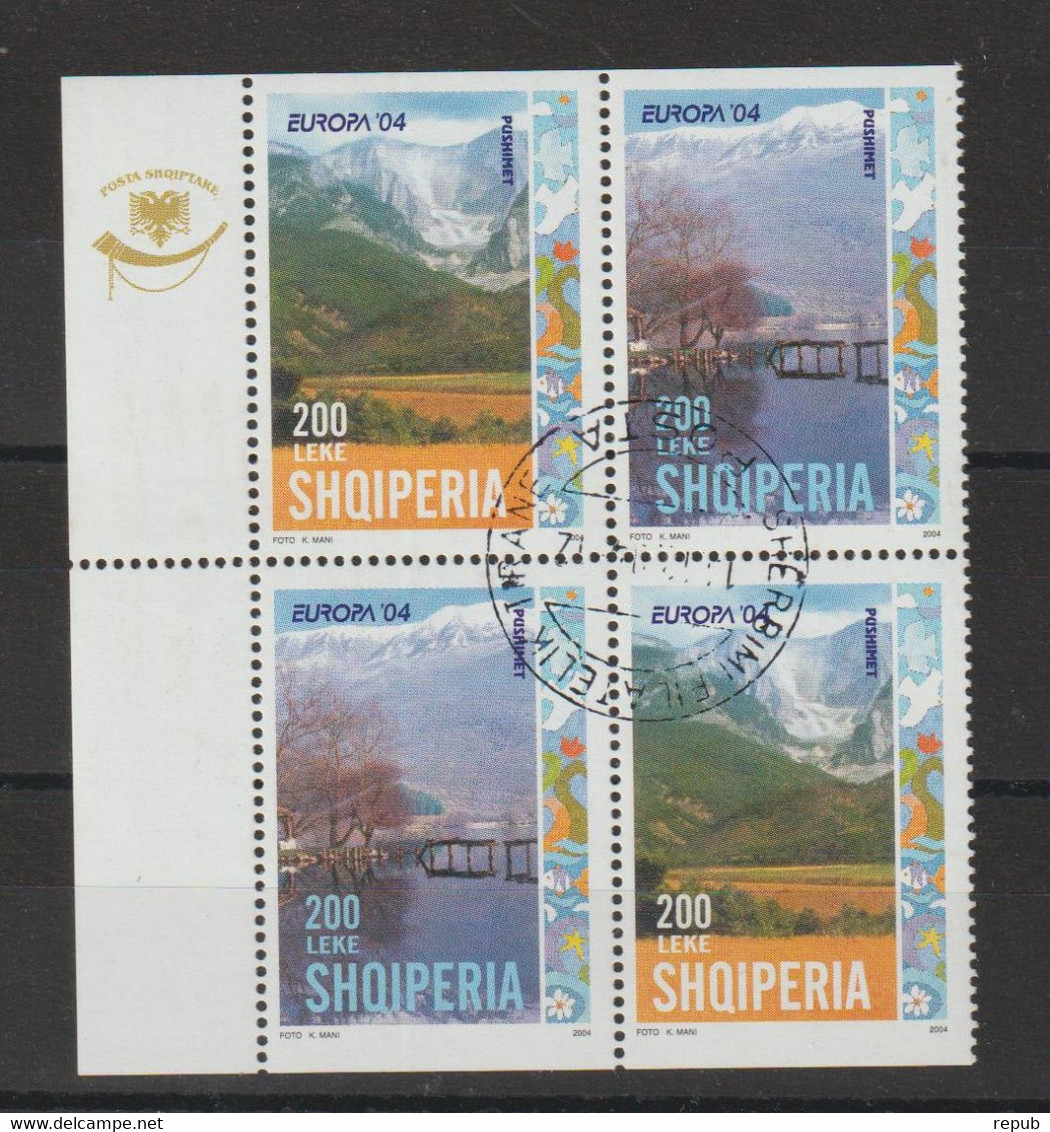 Europa 2004 Albanie 2703 A,b Et 2704 A,b Oblit. Used - 2004