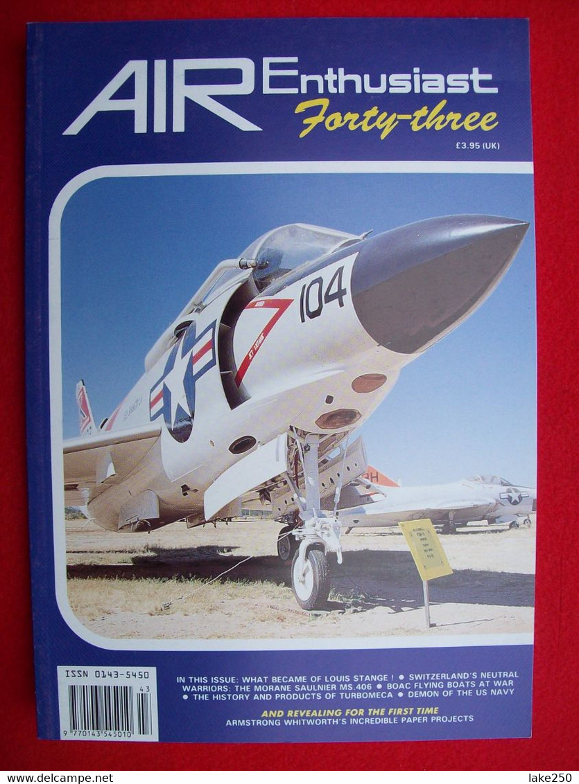 AIR ENTHUSIAST - N° 43  Del 1991  AEREI AVIAZIONE AVIATION AIRPLANES - Trasporti