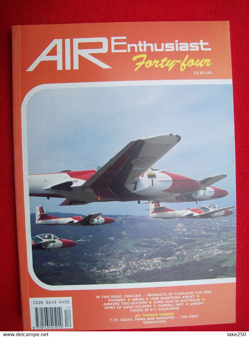 AIR ENTHUSIAST - N° 44  Del 1991  AEREI AVIAZIONE AVIATION AIRPLANES - Transports