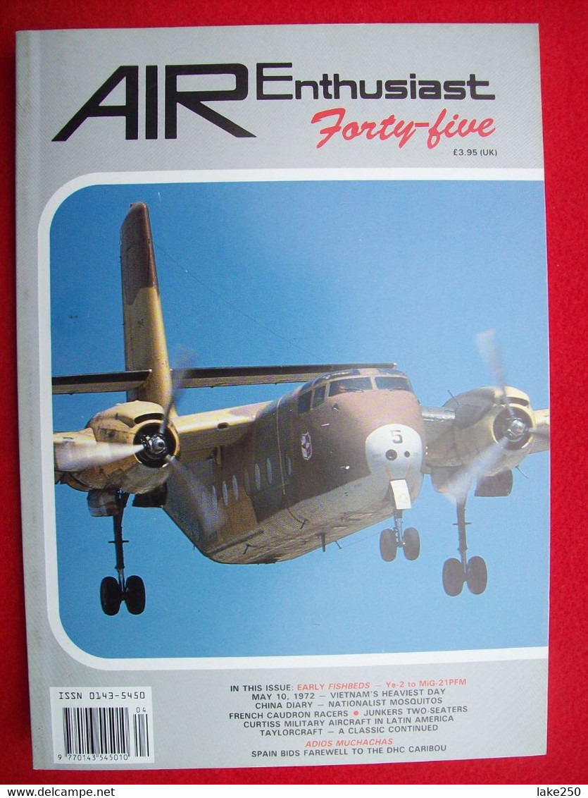 AIR ENTHUSIAST - N° 45  Del 1992  AEREI AVIAZIONE AVIATION AIRPLANES - Transportation