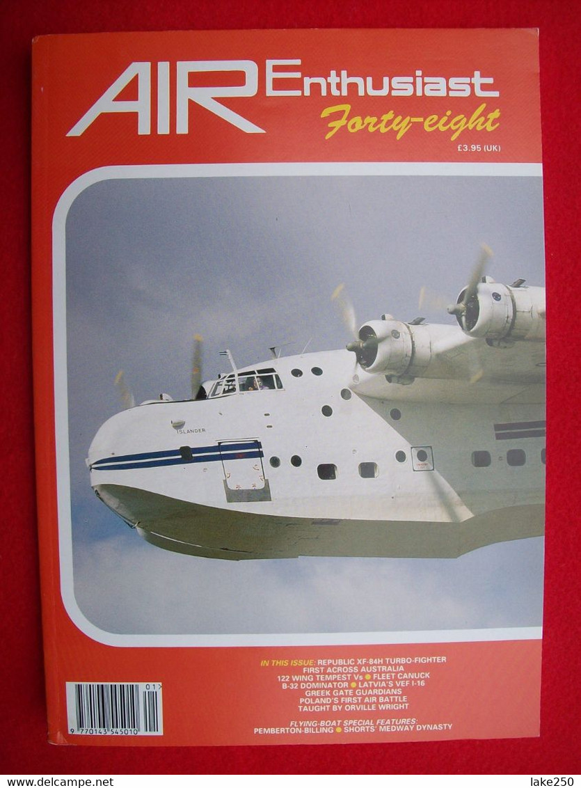 AIR ENTHUSIAST - N° 48  Del 1993  AEREI AVIAZIONE AVIATION AIRPLANES - Transportes