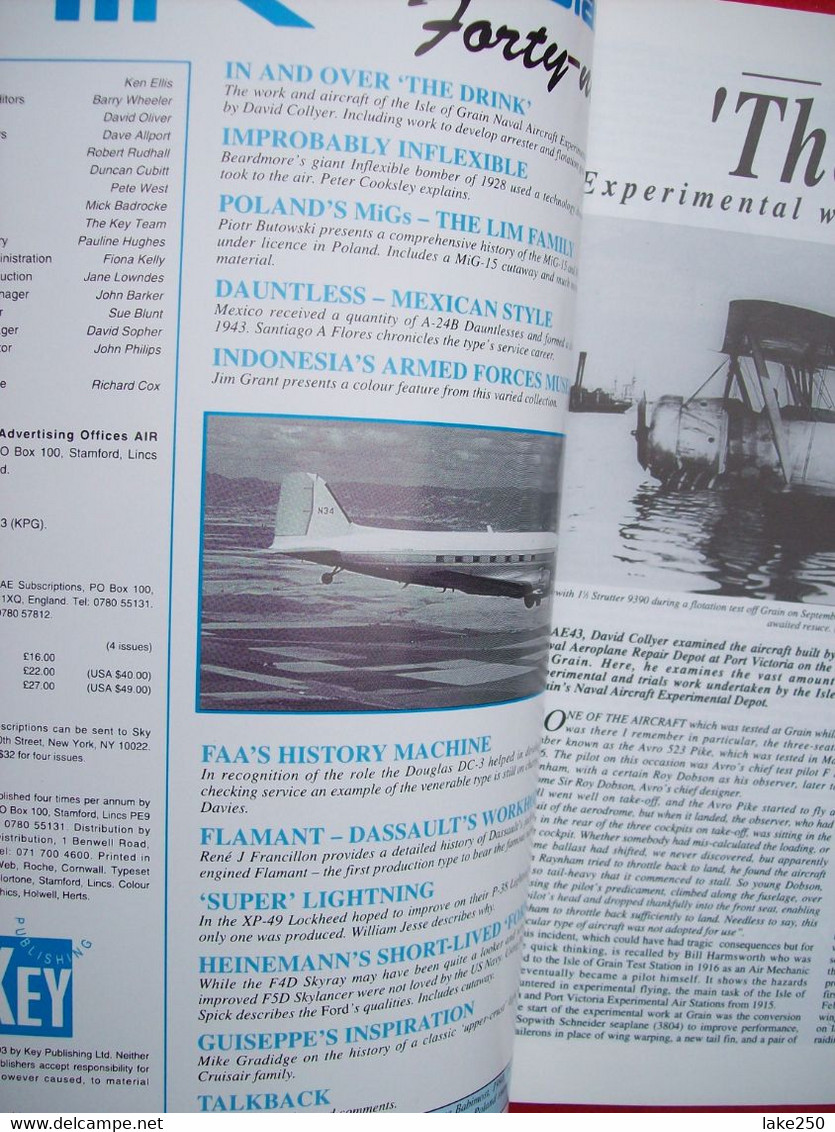 AIR ENTHUSIAST - N° 49  Del 1993  AEREI AVIAZIONE AVIATION AIRPLANES - Trasporti