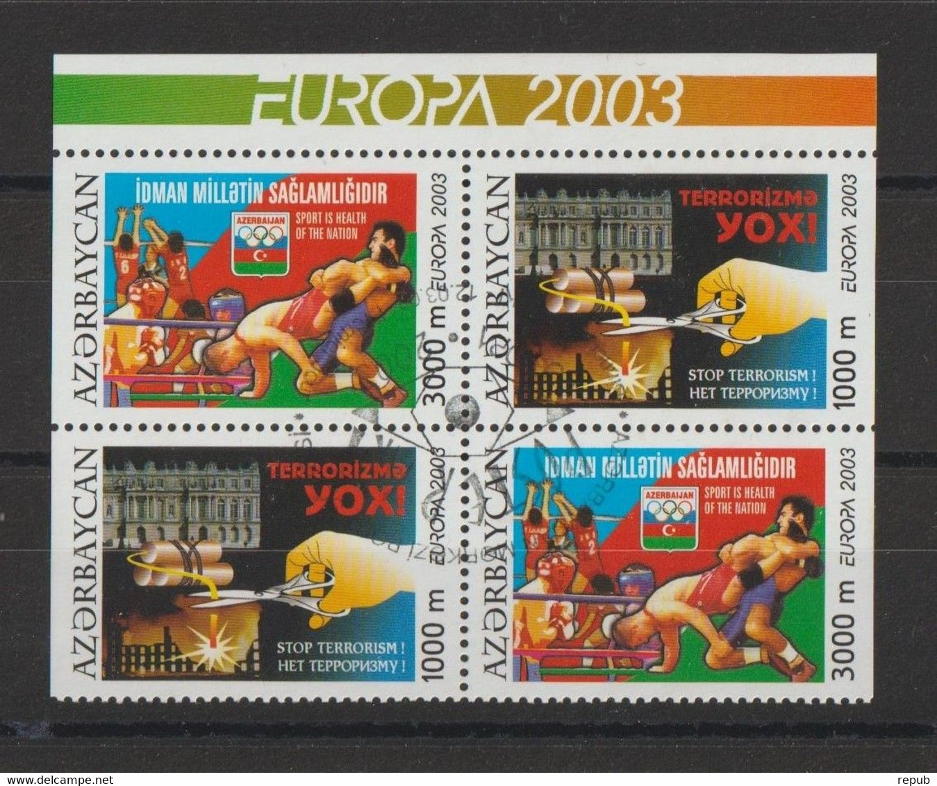 Europa 2003 Azerbadjan 460 A,b Et 461 A,b Oblit. Used - 2003