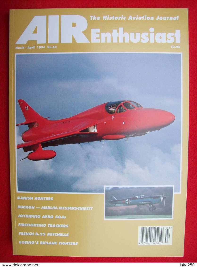 AIR ENTHUSIAST - N° 62 Del 1995  AEREI AVIAZIONE AVIATION AIRPLANES - Verkehr