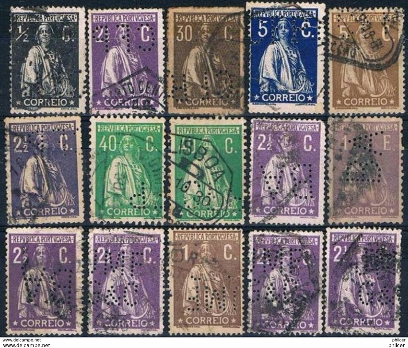 Portugal, Ceres Perfurados, Used - Used Stamps