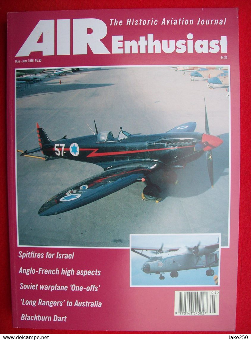 AIR ENTHUSIAST - N° 63 Del 1996  AEREI AVIAZIONE AVIATION AIRPLANES - Transportes