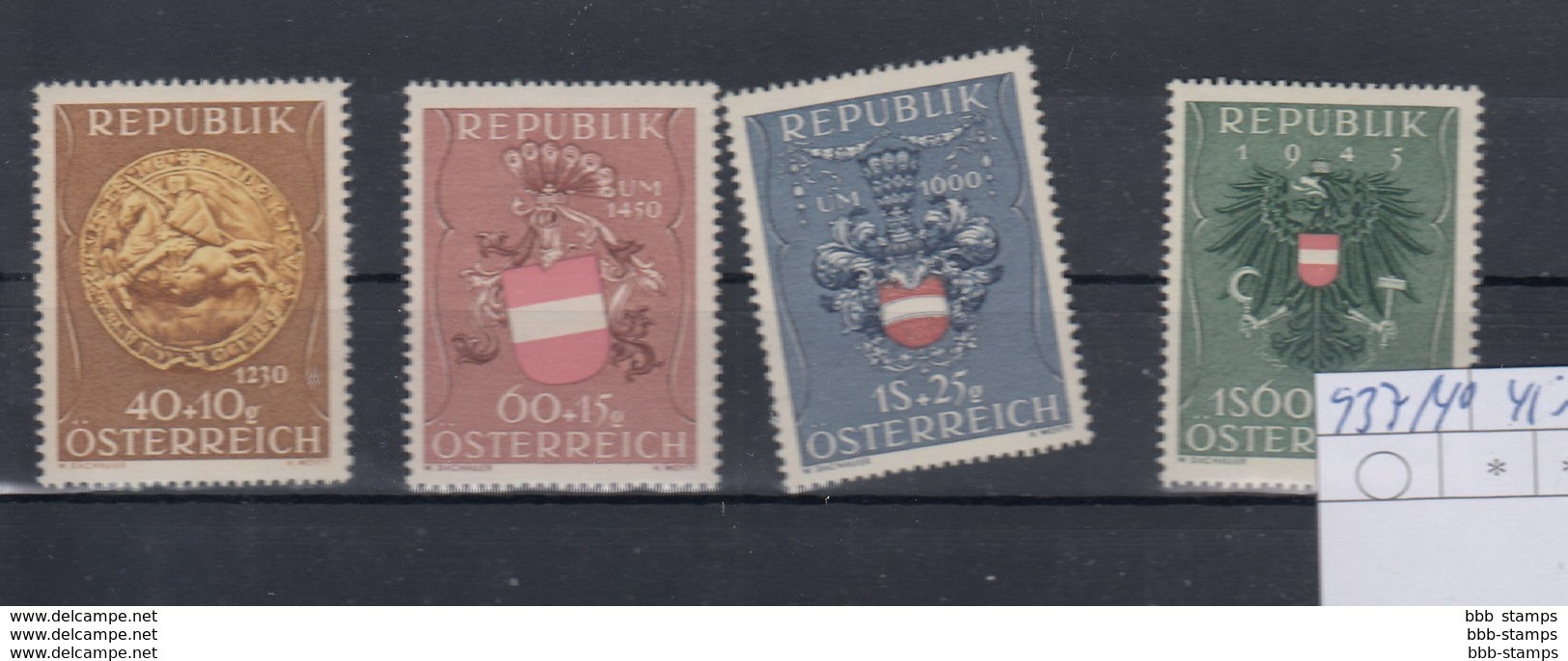 Österreich Michel Cat.No.    Mnh/**  937/940 - Unused Stamps