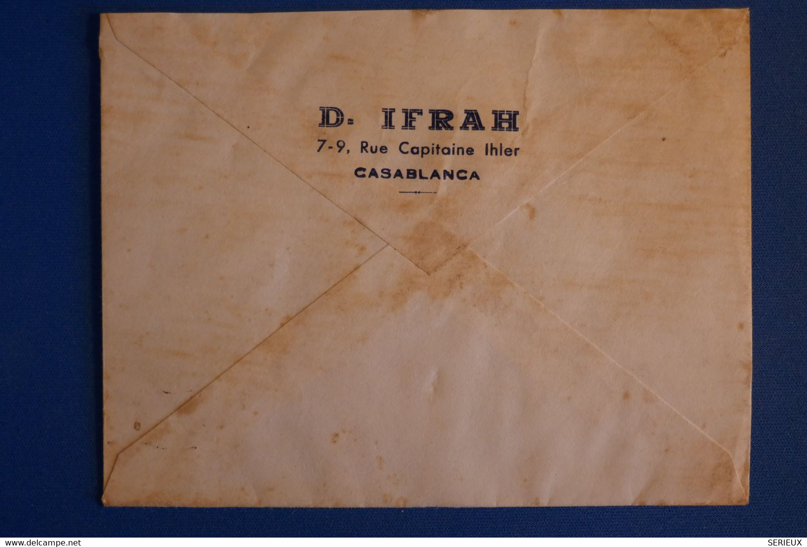 L12 MAROC BELLE LETTRE 1947 CASABLANCA POUR ST FELIX FRANCE +AFFRANCH PLAISANT - Cartas & Documentos