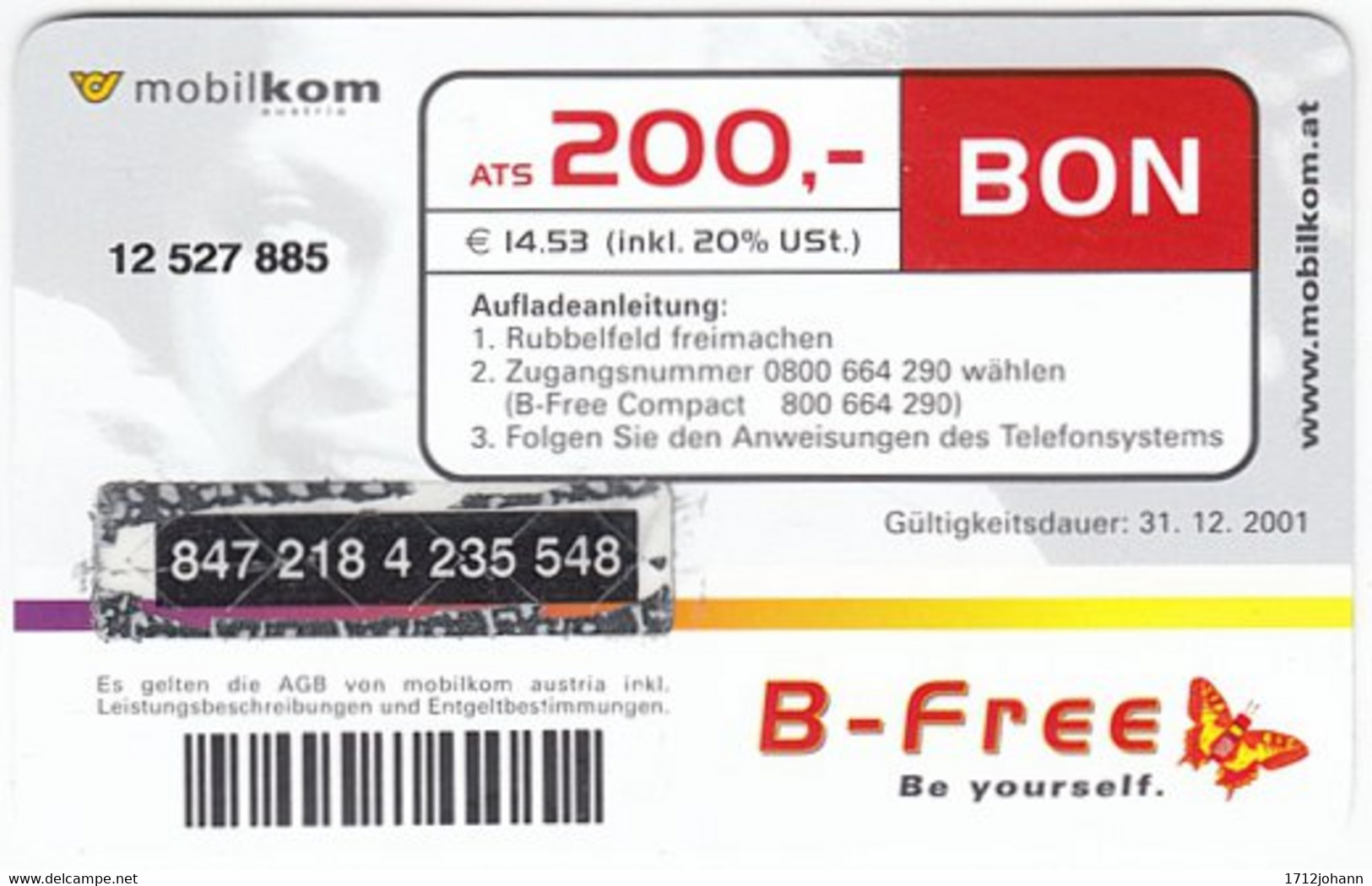 AUSTRIA P-050 Prepaid B-free - Used - Oesterreich