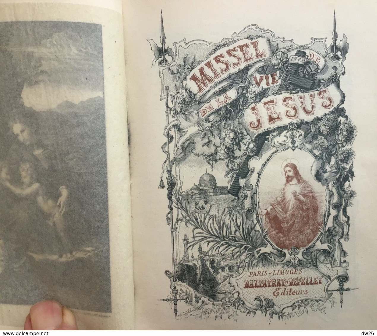 Superbe Missel Cuir De La Vie De Jesus (N° 124) Dalpayrat-Depelley Editeurs - Nombreuses Lithographies J.A. Gaillard - Religión