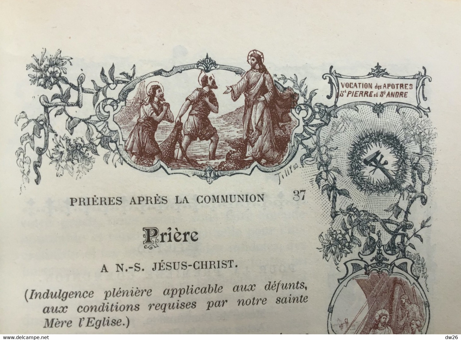 Superbe Missel cuir de la Vie de Jesus (N° 124) Dalpayrat-Depelley Editeurs - Nombreuses lithographies J.A. Gaillard