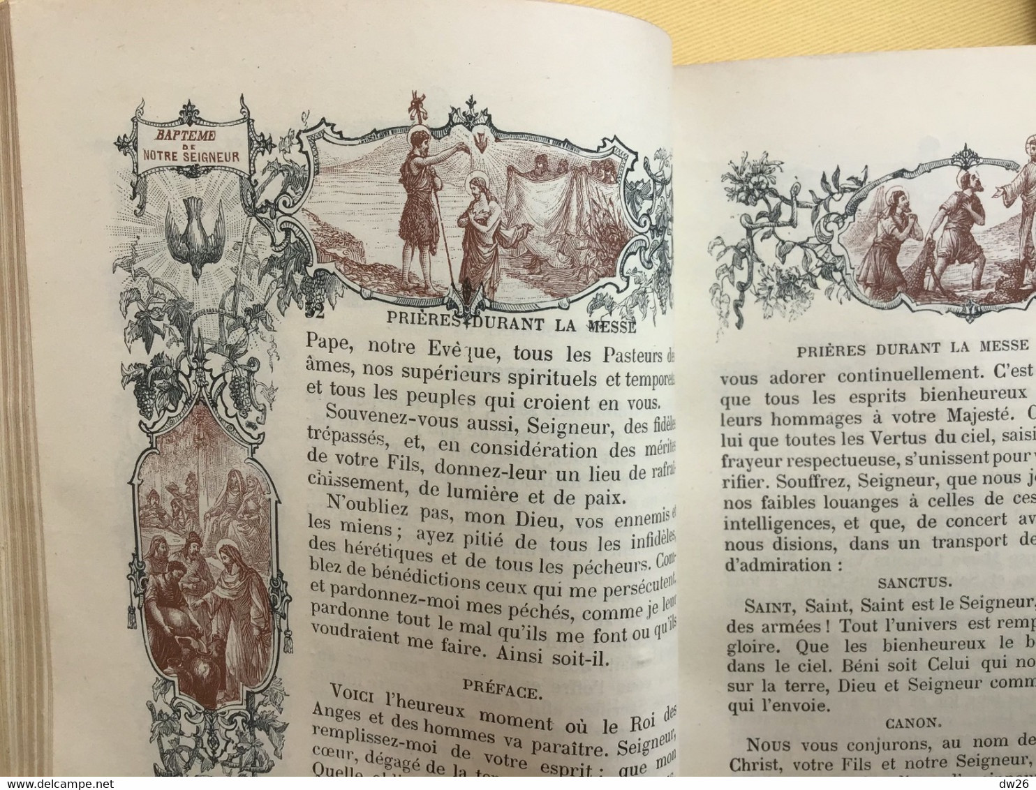Superbe Missel cuir de la Vie de Jesus (N° 124) Dalpayrat-Depelley Editeurs - Nombreuses lithographies J.A. Gaillard
