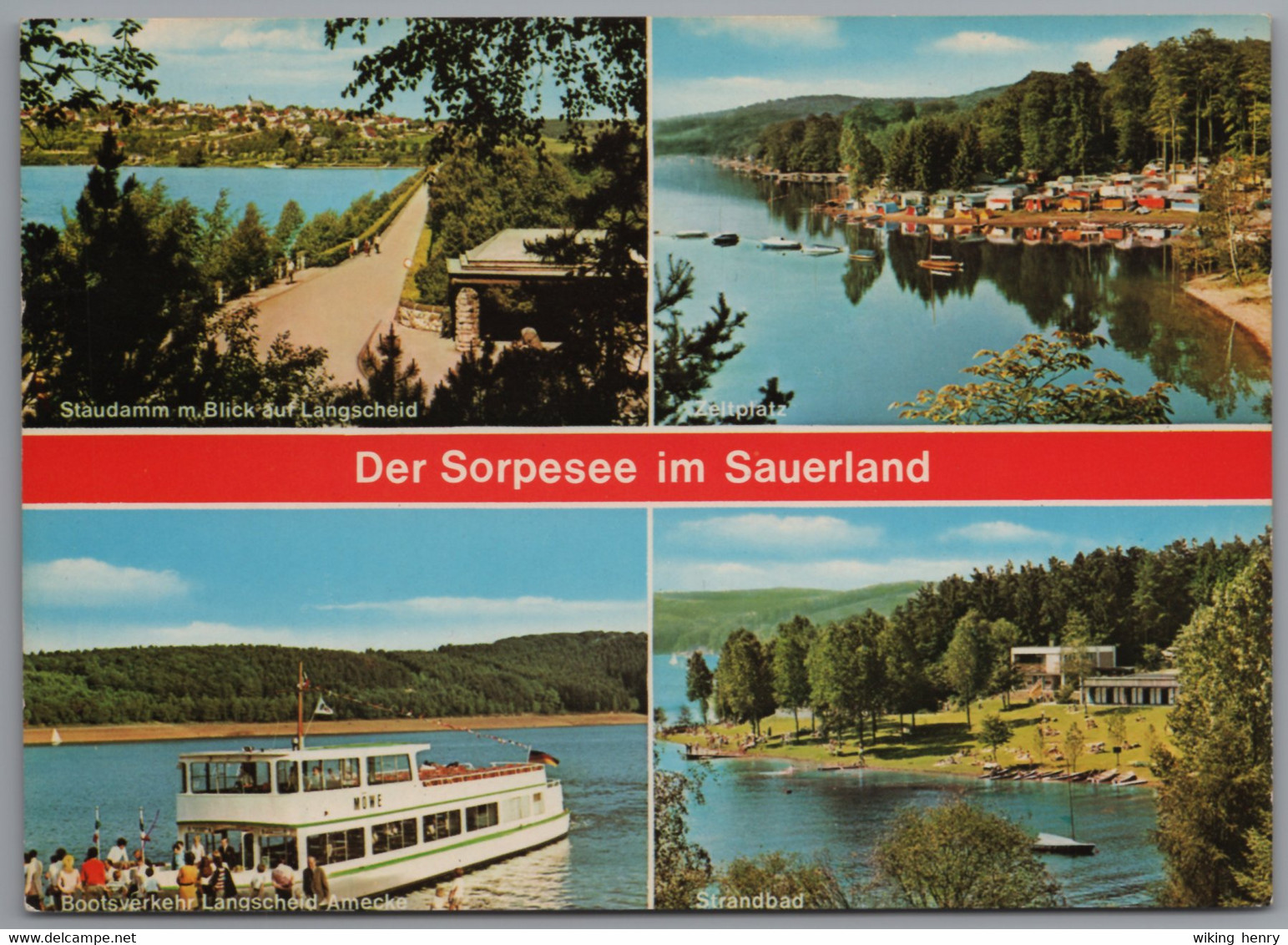 Sundern Langscheid - Mehrbildkarte 1   Der Sorpesee Im Sauerland - Sundern