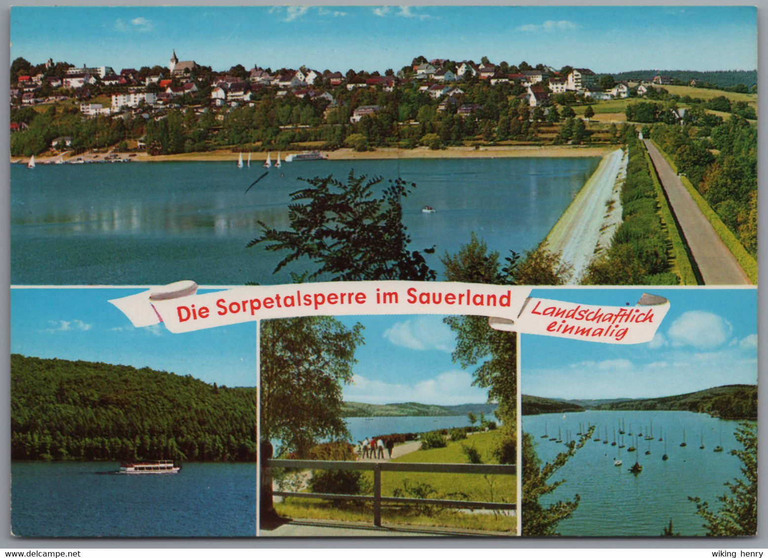 Sundern Langscheid - Mehrbildkarte 3   Die Sorpetalsperre Im Sauerland - Sundern