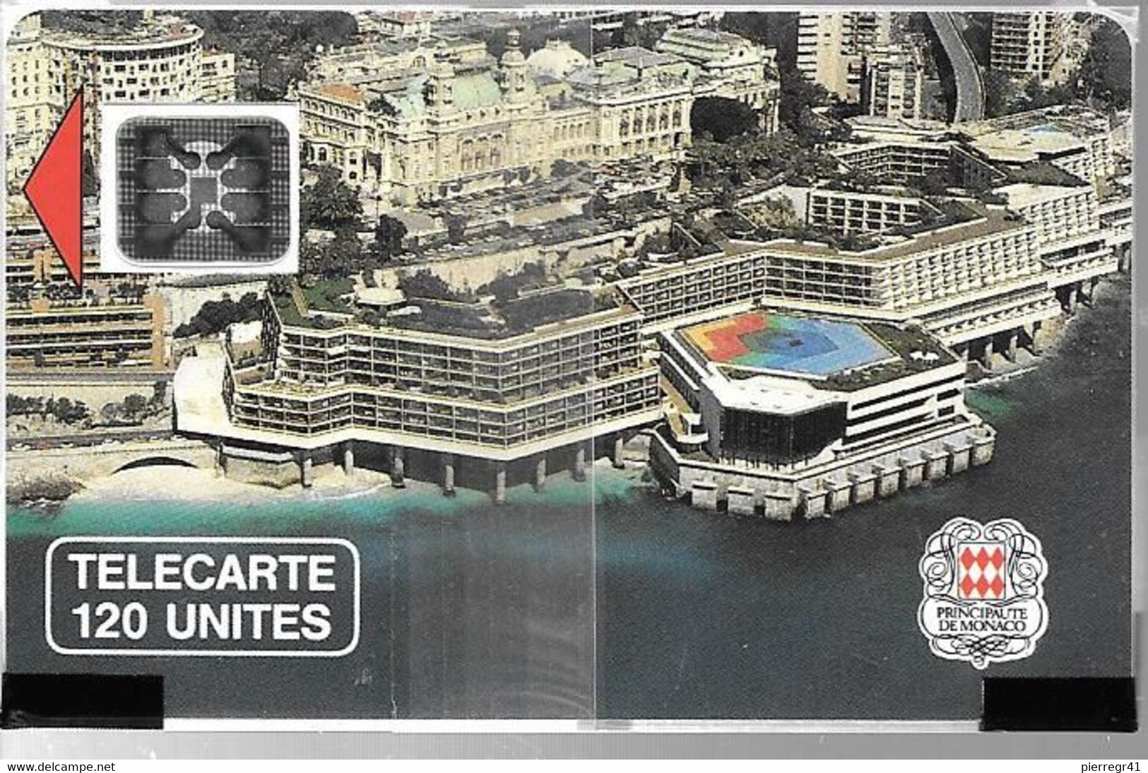 CARTE-PUBLIC-MONACO-120U-MF5B-SC5 An-PALAIS CONGRES-V°5Pe14876-NSB-TBE-LUXE RARE - Monace