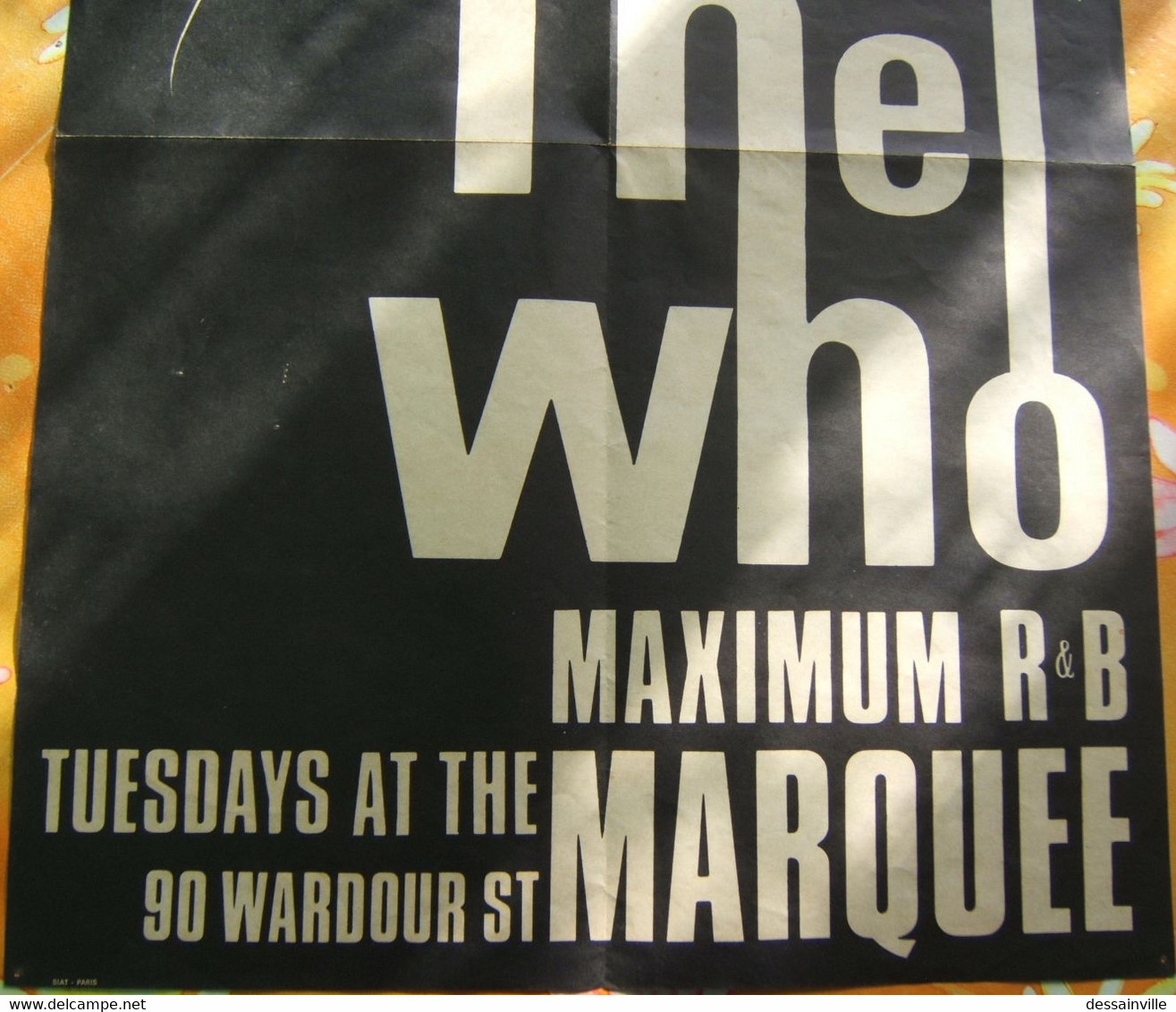 Poster Original Issu De L'album The WHO LIVE AT LEEDS - Plakate & Poster