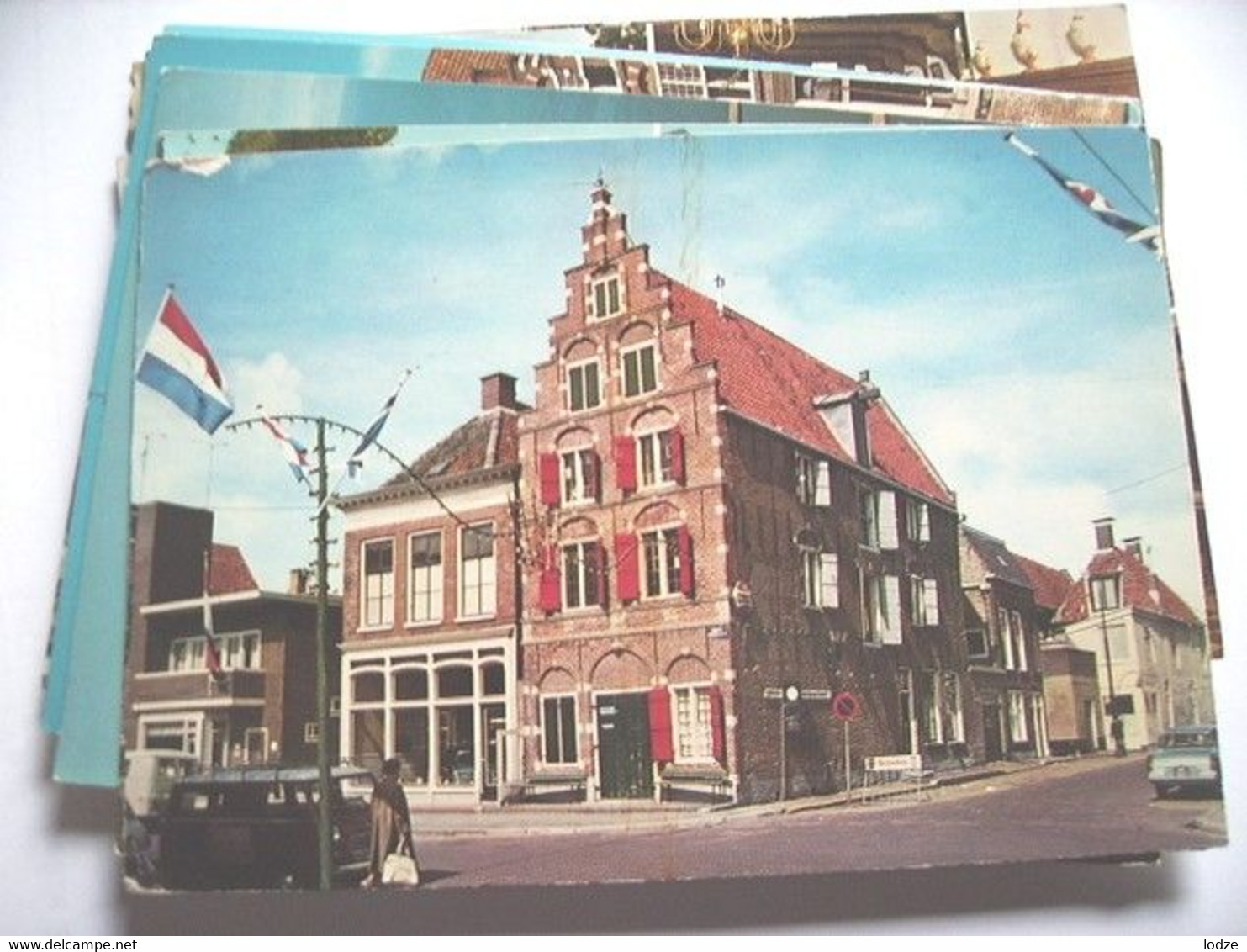 Nederland Holland Pays Bas Harlingen Met Blauwe Hand En Oude Gevel - Harlingen