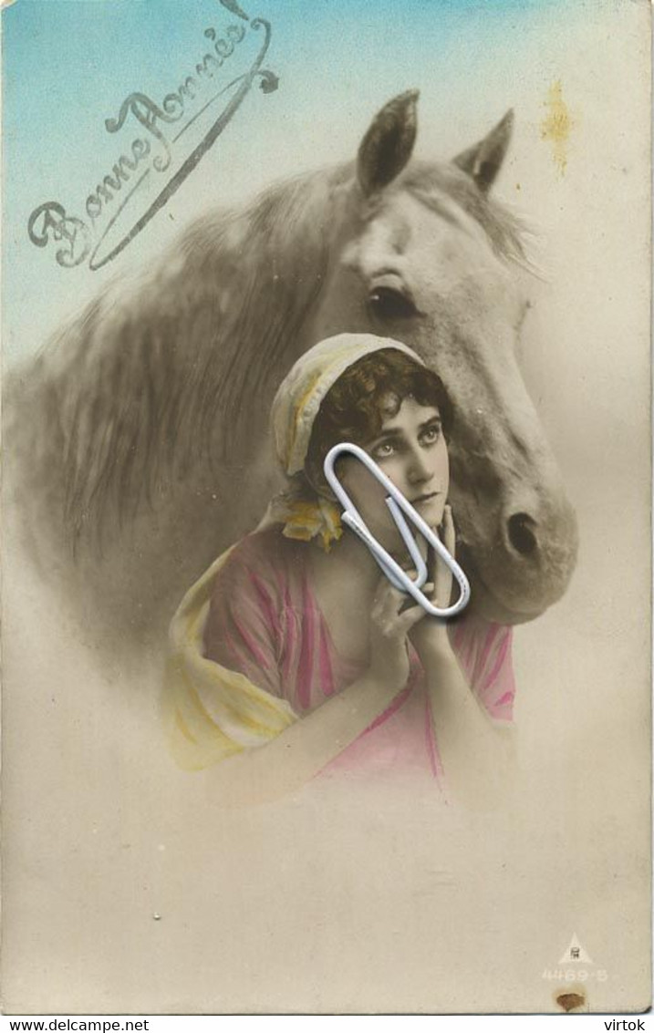 FANTASIE : Frau Mit Pferd -  Vrouw Met Paard - Femme A Cheval - Woman With Horse - - Horses