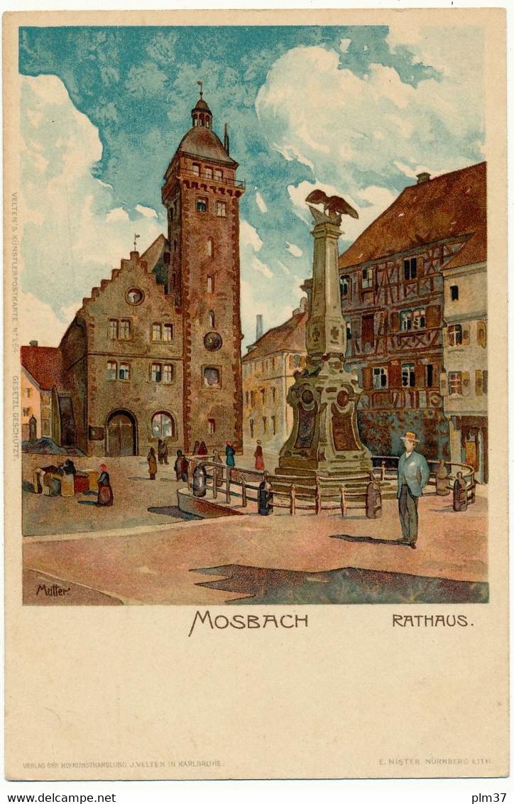 Karl MUTTER, Allemagne - MOSBACH, Rathaus - Mutter, K.