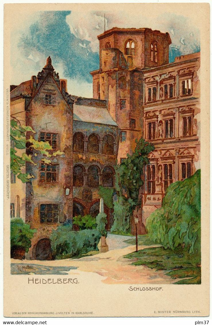 Karl MUTTER, Allemagne -  HEIDELBERG, Schlosshof - Mutter, K.