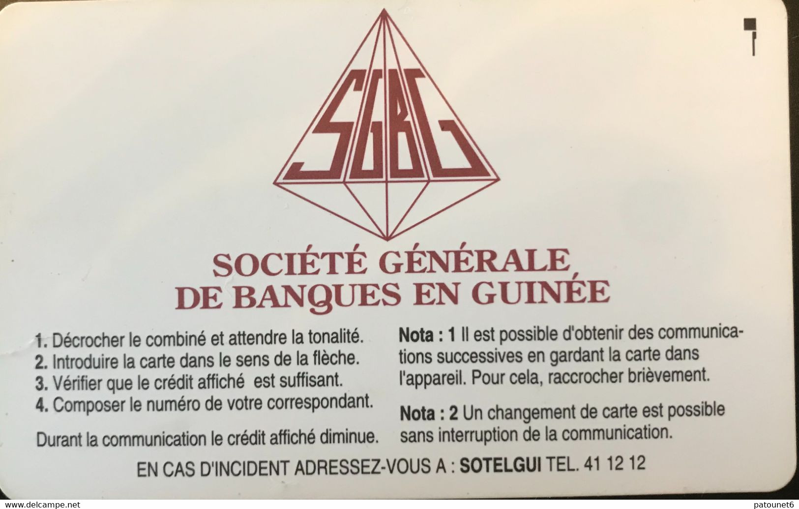 GUINEE  -  SOTELGUI  -  50 Unités  -  SC 5 An - Guinée