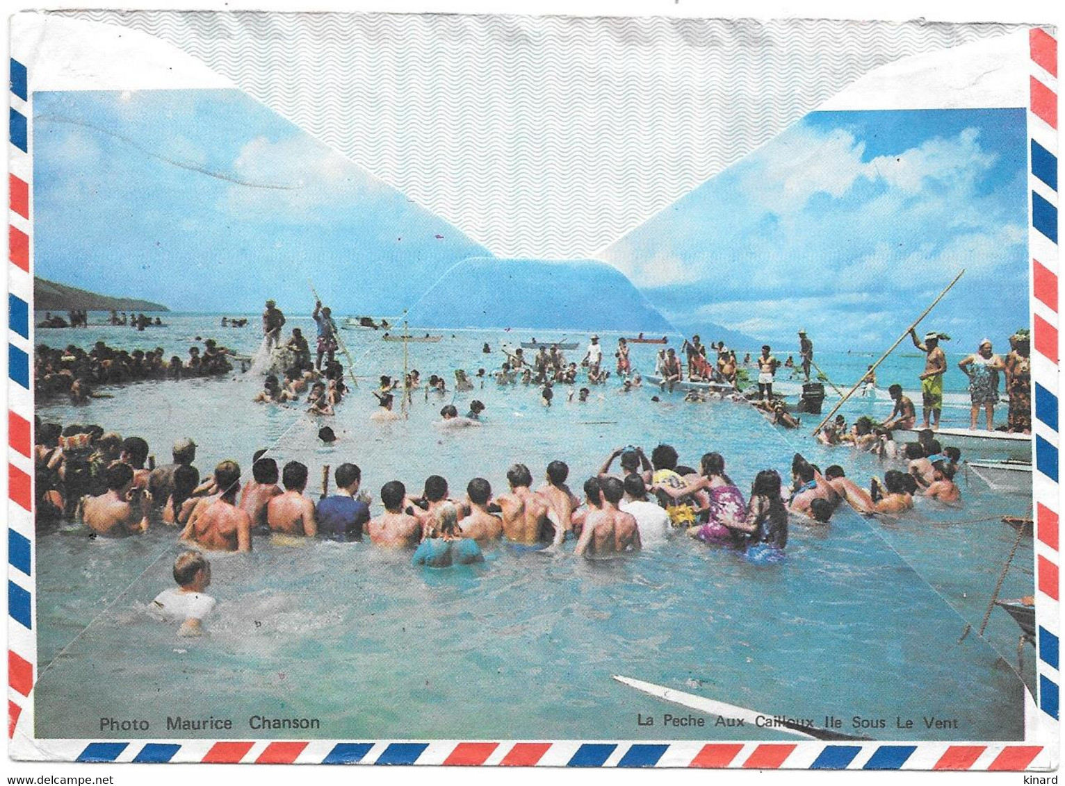 LETTRE DE PAPEETE TAHITI   1978.. PAR AVION. POUR DURAS EN FRANCE. - Tahiti