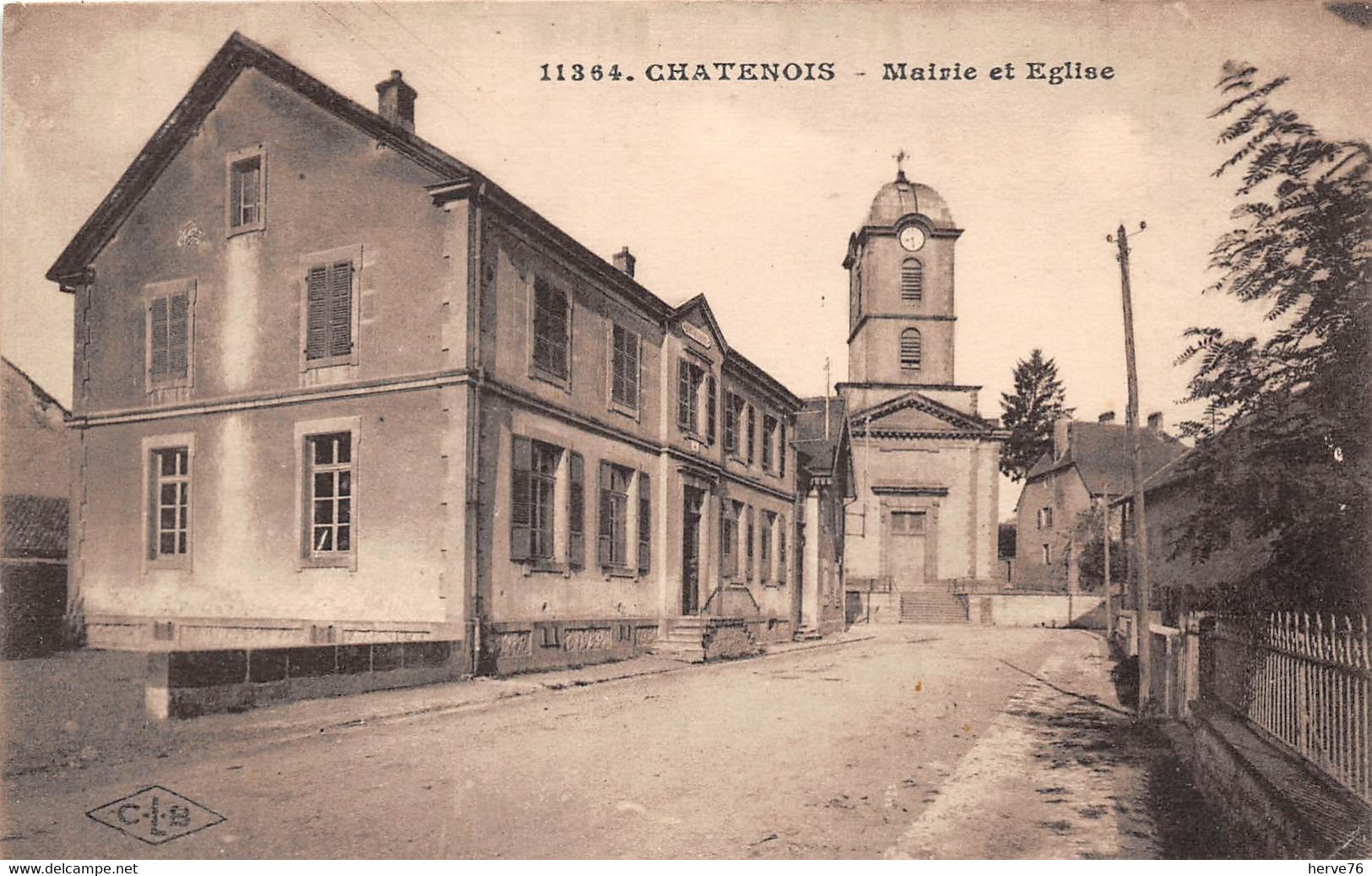 CHATENOIS - Mairie Et Eglise - Châtenois-les-Forges