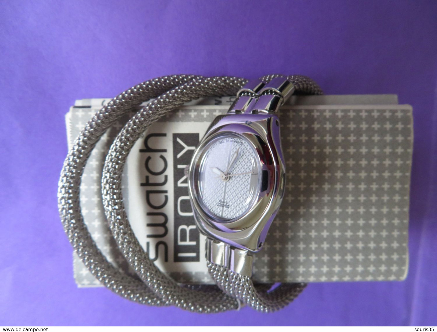 Montre SWATCH Irony Etat neuf Bracelet double métal 2000