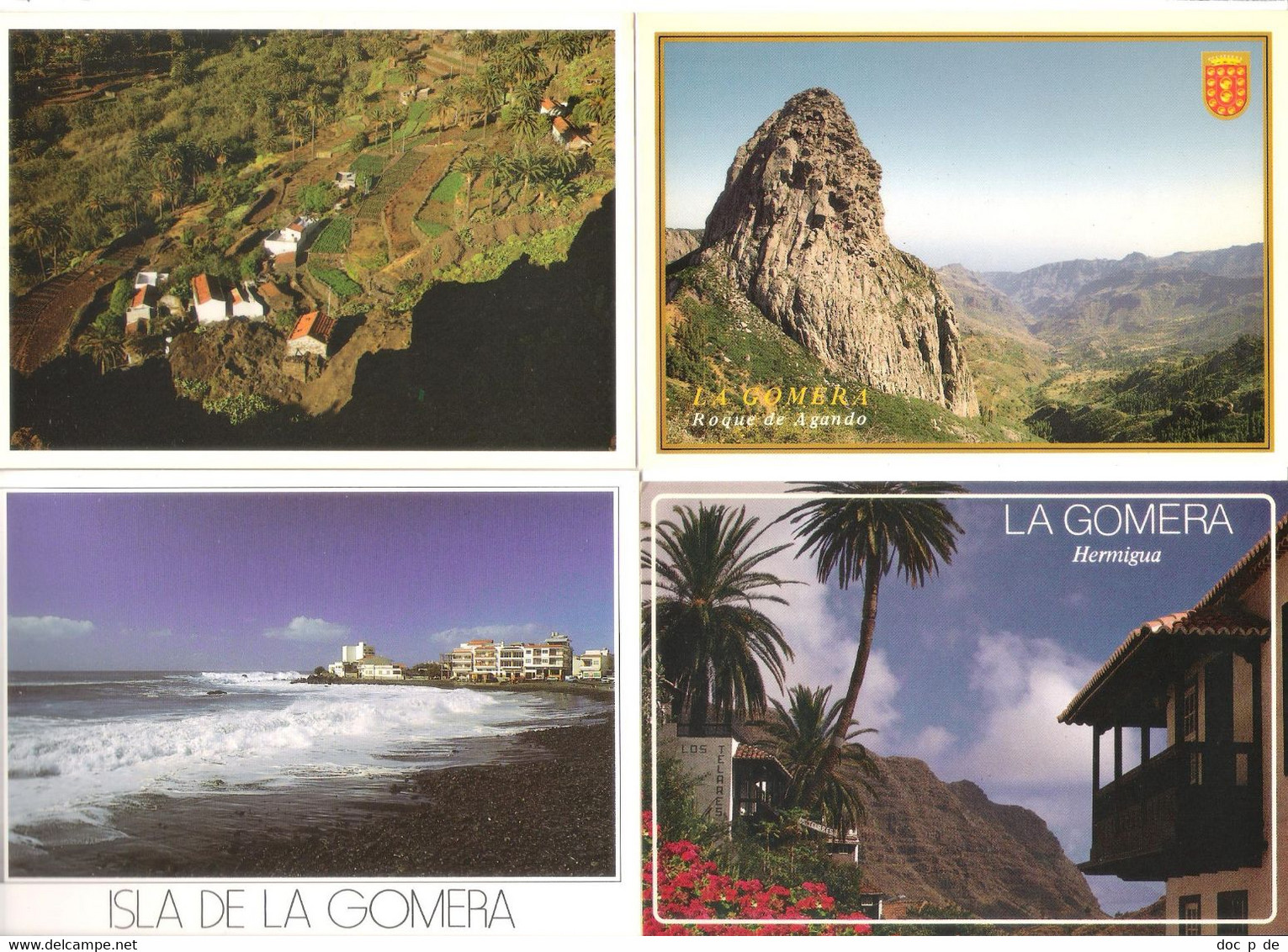 Spain - 8 Cards - Canarias - Isla De La Gomera - San Sebastian - Tamargada - Valle Gran Rey - Hermigua - Gomera
