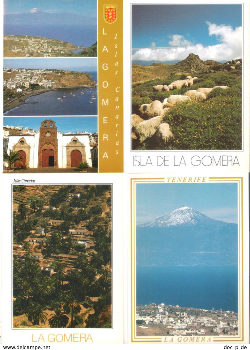 Spain - 8 Cards - Canarias - Isla De La Gomera - San Sebastian - Tamargada - Valle Gran Rey - Hermigua - Gomera