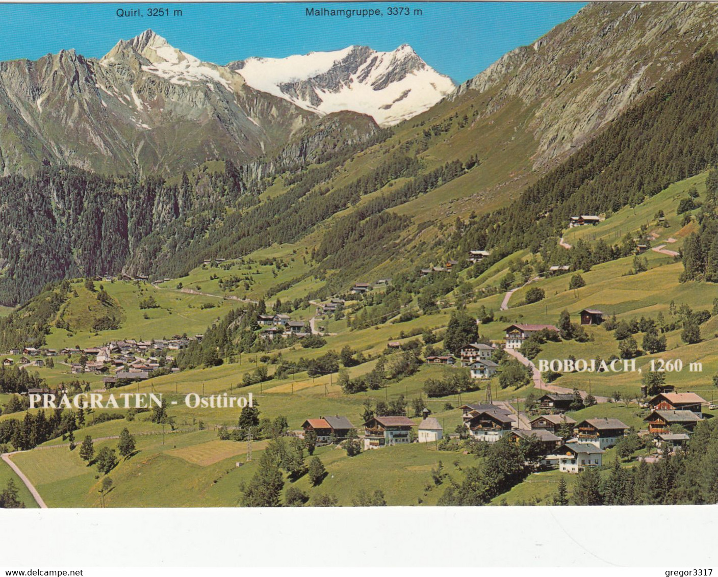 1316) Prägraten - Osttirol - BOBOJACH - Haus Details TOP !! M. Malhamgruppe Quirl - - Prägraten