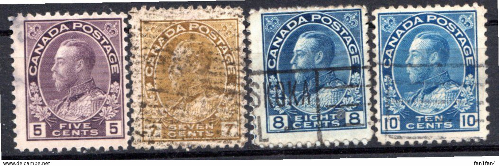 CANADA - (Dominion - Colonie Britannique) - 1918-25 - N° 108 à 116 - (Lot De 9 Valeurs Différentes) - (George V) - Otros & Sin Clasificación