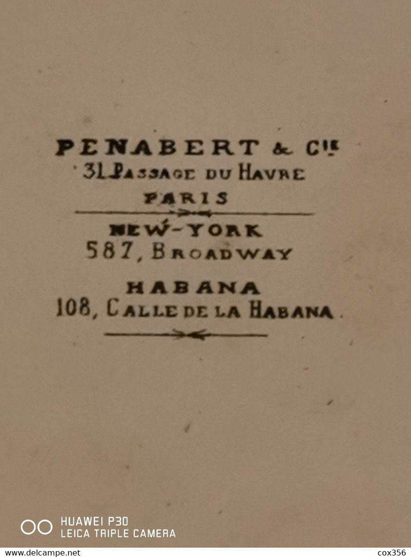 2 Cdv PENABERTa PARIS. New YORK. HABANA Couple De Gentleman - Alte (vor 1900)