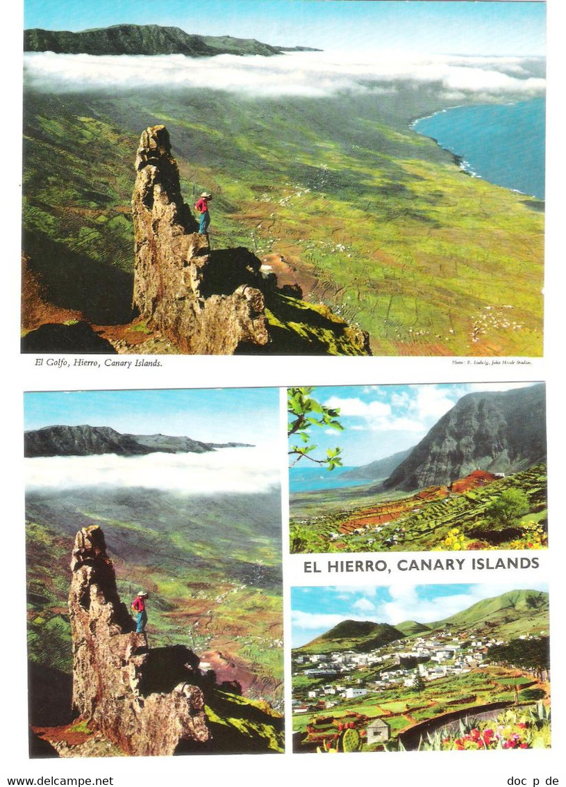 Spain - 2 Cards - Canarias - El Hierro - Old Views - Hierro