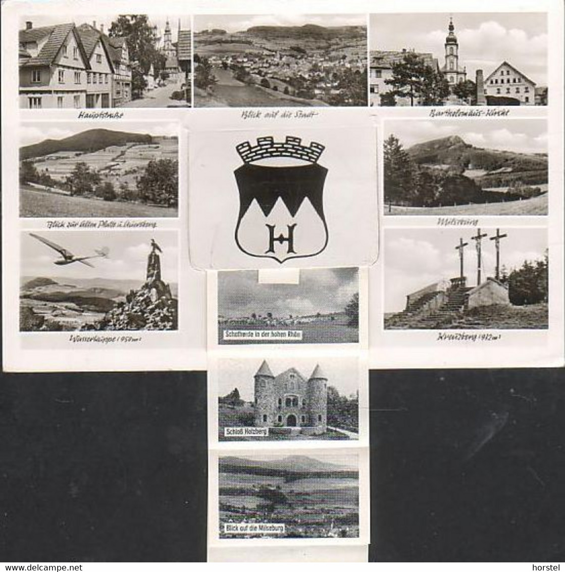 D-36115 Hilders - (Rhön) - Alte Ansichten - Leporello-Karte Mit 10 S/w Bildern Zum Ausklappen - Nice Stamp - Hilders